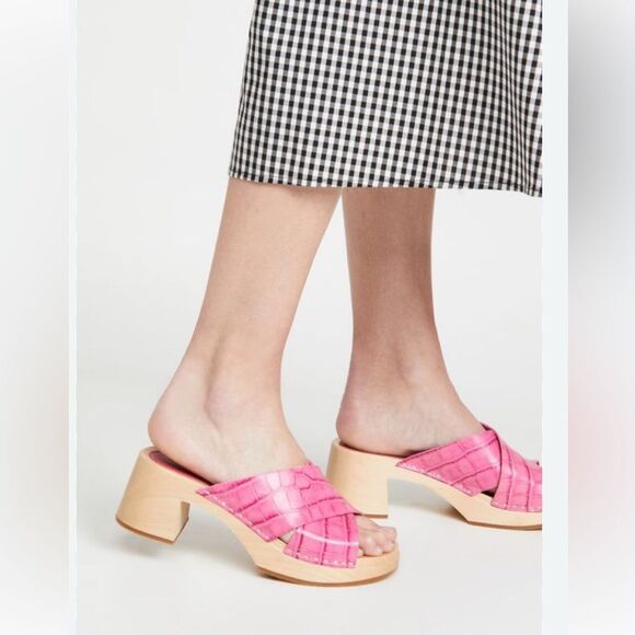 Swedish Hasbeens Fuchsia Mules - Picture 15 of 16